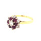 Pre Owned 18ct Ruby and Diamond Cluster Ring ZX192